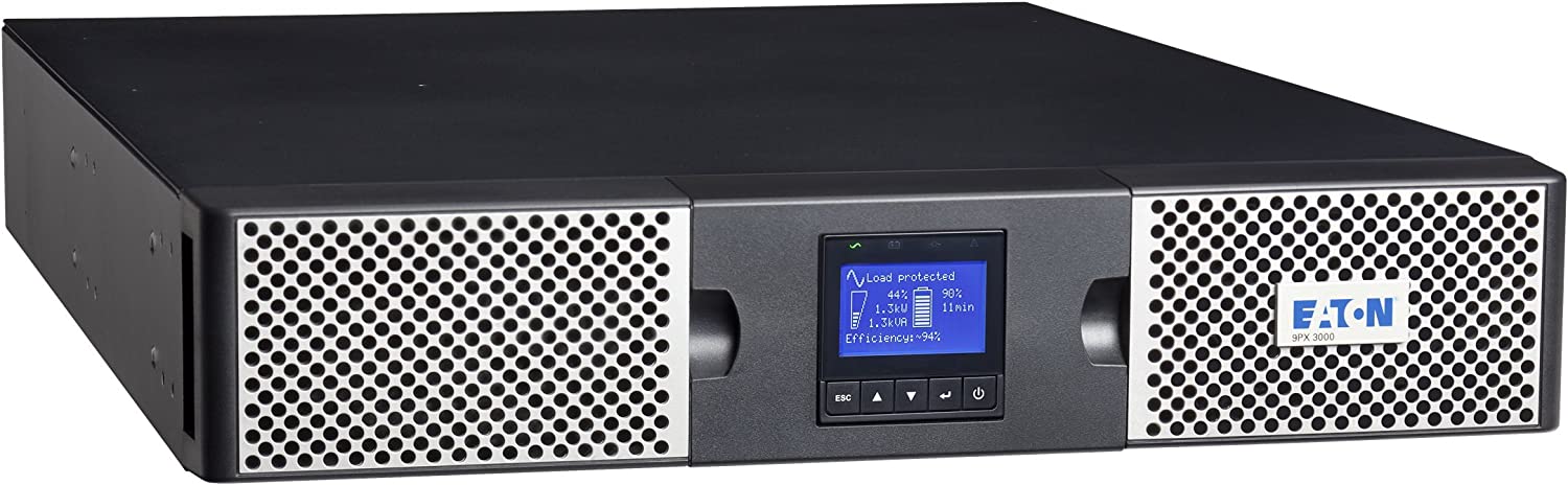 Eaton 9PX 9PX3000RT - UPS (rack mountable / outdoor) - AC 100/110/120/125 V - 2700 Watt - 3000 VA - Ethernet, RS-232, USB - Output Connectors: 7 - 2U - Black and Silver