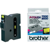 Brother - Negro, Amarillo - Cinta laminada en rollo (1,8 cm) - para P-Touch PT-7000, PT-8000, PT-PC