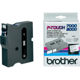 Brother - Negro en blanco - Rollo (1,8 cm) 1 Cassette(s) Cinta laminada - Para P-Touch PT-300, PT-350, PT-7000, PT-8000, PT-PC