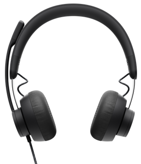 Logitech Zone Wired - Headphones - in ear - with cable - USB-C - graphite - for bluechip TRAVELline B15W51