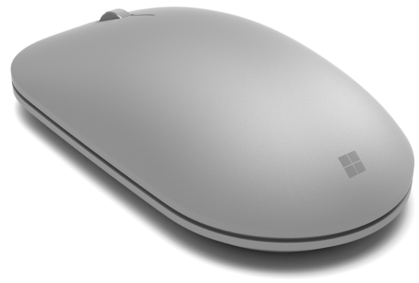 Microsoft Modern Mouse - Ratón - para diestros y zurdos - óptico - 2 botones - inalámbrico - Bluetooth 4.0 - plateado liso