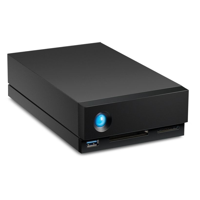 LaCie 1big Dock STHS18000800 - Matriz de disco rígido - 18 TB - 1 baias (SATA-600) - HDD 18 TB x 1 - USB 3.1, Thunderbolt 3 (externo) - com Rescue Data Recovery Service