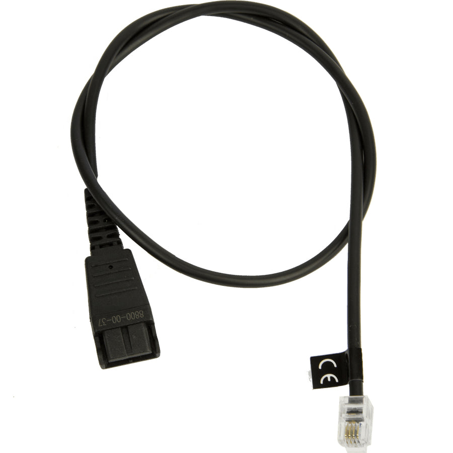 Jabra - Headset Cable - Male RJ-11 to Male Quick Disconnect