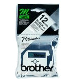 Brother M-K231BZ - Preto em branco - Rolo (1,2 cm x 8 m) 1 cassete(s) fita de etiqueta - para P-Touch PT-55, PT-65, PT-75, PT-80, PT-85, PT-90, PT-BB4, PT-M95