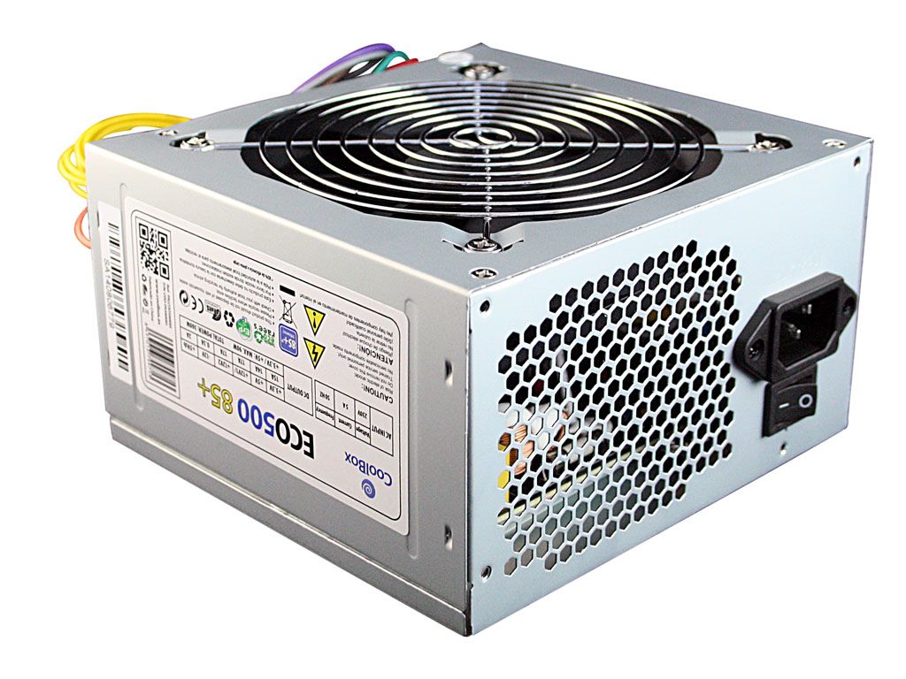 Food Source 500W CoolBox ATX ECO-500 85+ (CE certified 85% Efficient)