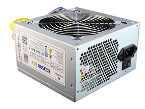 Fonte Alim. 500W CoolBox ATX ECO-500 85+ (certif. CE 85% Efic)