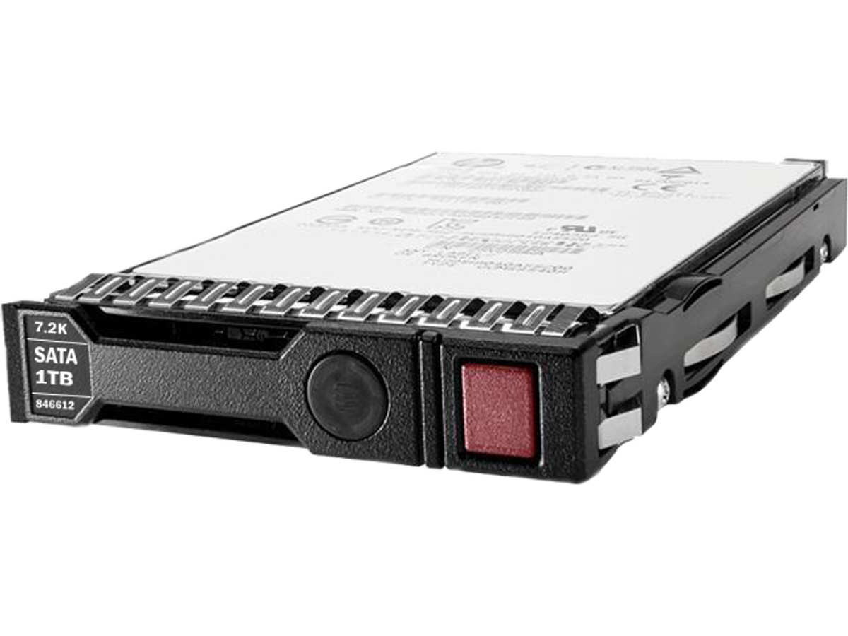 HPE Midline - Hard drive - 1 TB - hot-swappable - 3.5" LFF - SAS 12Gb/s - 7200 rpm - with HP SmartDrive support (846524-B21)