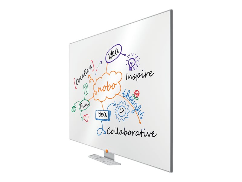 Nobo Classic - White board - wall mountable - 1800 x 900 mm - lacquered steel - magnetic - aluminum frame with gray covers