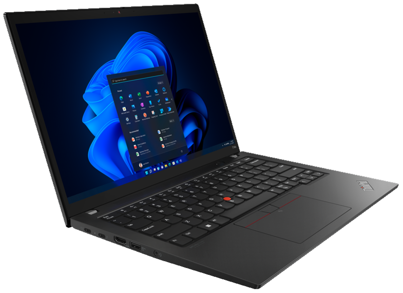 Lenovo ThinkPad T14s Gen 3 21BR - Design de dobradiças de 180 graus - Intel Core i7 1260P / 2.1 GHz - Evo - Win 10 Pro 64-bit (inclui Licença Windows 11 Pro) - Iris Xe Graphics - 16 GB RAM - 512 GB SSD TCG Opal Encryption 2, NVMe - 14" IPS 1920 x 120