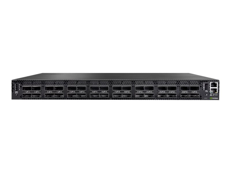 NVIDIA Spectrum-3 SN4410 - Switch - L3 - Managed - 24 x 100 Gigabit QSFP28 + 8 x 400 Gigabit QSFP-DD - Back to Front Airflow' - Rail Mountable (MSN4410-WS2FC)