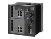 Cisco Industrial Ethernet 4000 Series - Interruptor - Administrado - 4 x SFP combinado + 4 x combo Gigabit SFP - montável em trilho DIN - DC power - Compatível com TAA (IE-4000-4TC4G-E)