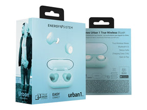 Energy Earphones Urban 1 True Wireless - Auscultadores sem fios com microfonoe - intra-auricular - bluetooth - azulado