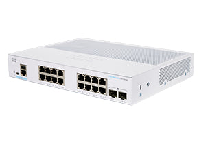 Cisco Business 350 Series 350-16T-E-2G - Interruptor - L3 - Administrado - 16 x 10/100/1000 + 2 x Gigabit SFP - montável em trilho