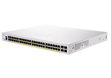 Cisco Business 350 Series 350-48FP-4X - Switch - L3 - Admin - 48 x 10/100/1000 (PoE+) + 4 x 10 Gigabit SFP+ - rail mountable - PoE+ (740W)