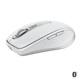 Logitech MX Anywhere 3 para Mac - Ratón - láser - 6 botones - inalámbrico - Bluetooth - Receptor inalámbrico USB - gris pálido - para Apple iPad de 10,2 pulgadas, iPad Air de 10,5 pulgadas, iPad Air de 10,9 pulgadas, iPad mini 5