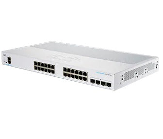 Cisco Business 250 Series CBS250-24T-4G - Interruptor - L3 - inteligente - 24 x 10/100/1000 + 4 x Gigabit SFP - montável em trilho