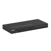 NETGEAR AV Line M4250-10G2XF-PoE+ - Interruptor - L3 - Administrado - 10 x 10/100/1000 (8 PoE+) + 2 x 10 Gigabit SFP+ - fluxo de ar lado para lado - montável em trilho - PoE+ (240 W)