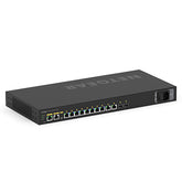 NETGEAR AV Line M4250-10G2F-PoE+ - Switch - L3 - Administrado - 10 x 10/100/1000 (8 PoE+) + 2 x Gigabit SFP - flujo de aire de lado a lado - montaje en riel - PoE+ (125 W)