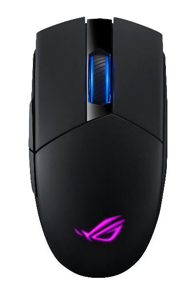 ASUS ROG Strix Impact II - Rato - óptico - 5 botões - sem fios - 2.4 GHz - receptor sem fio USB - preto