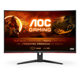 AOC MONITOR VA 32 (31.5) FHD CURVED 1MS 165HZ VGA HDMI DP SPEAKERS C32G2AE/BK