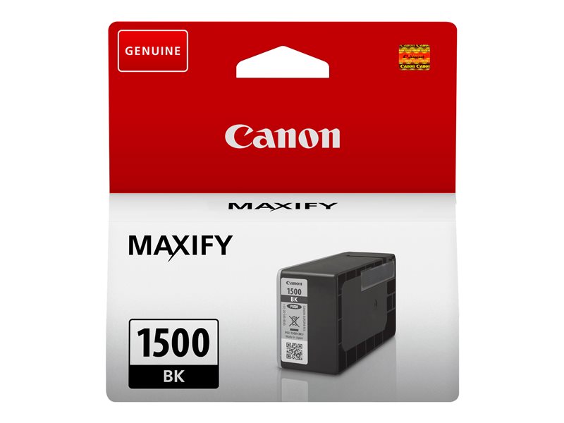 Canon PGI-1500 BK - 12.4 ml - preto - original - tanque de tinta - para MAXIFY MB2050, MB2150, MB2155, MB2350, MB2750, MB2755 (9218B001)