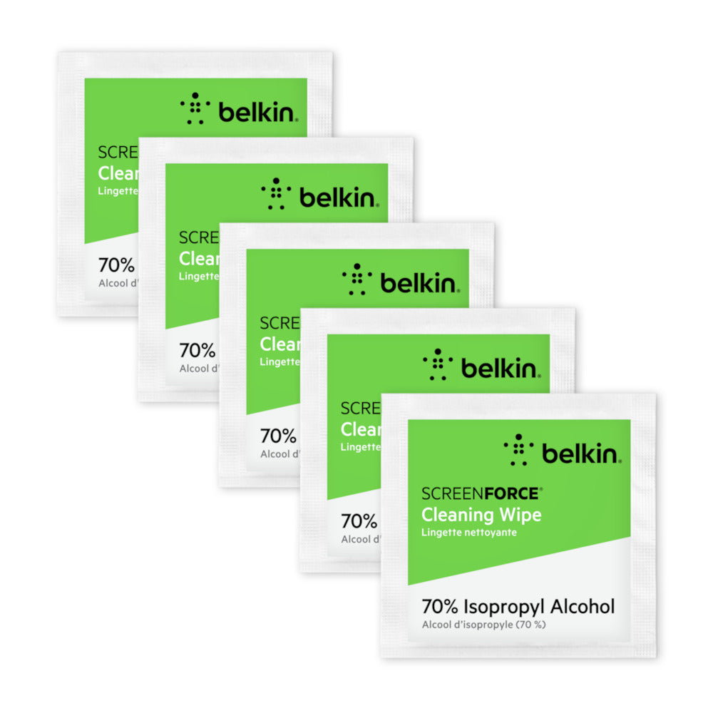 Belkin ScreenForce - Toallitas limpiadoras de pantallas