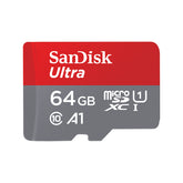 SanDisk Ultra - Flash Memory Card (microSDXC to SD Adapter Included) - 64 GB - UHS-I / Class10 - microSDXC UHS-I