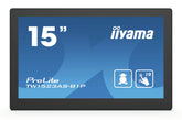 iiyama ProLite TW1523AS-B1P - LED monitor - 15.6" - stationary - touchscreen - 1920 x 1080 Full HD (1080p) - IPS - 450 cd/m² - 1000:1 - 30 ms - HDMI - speakers - black, matte