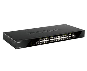 D-LINK SWITCH 24 PORTS GE + 2 10GE PORTS + 2 SFP+ SMART MANAGED