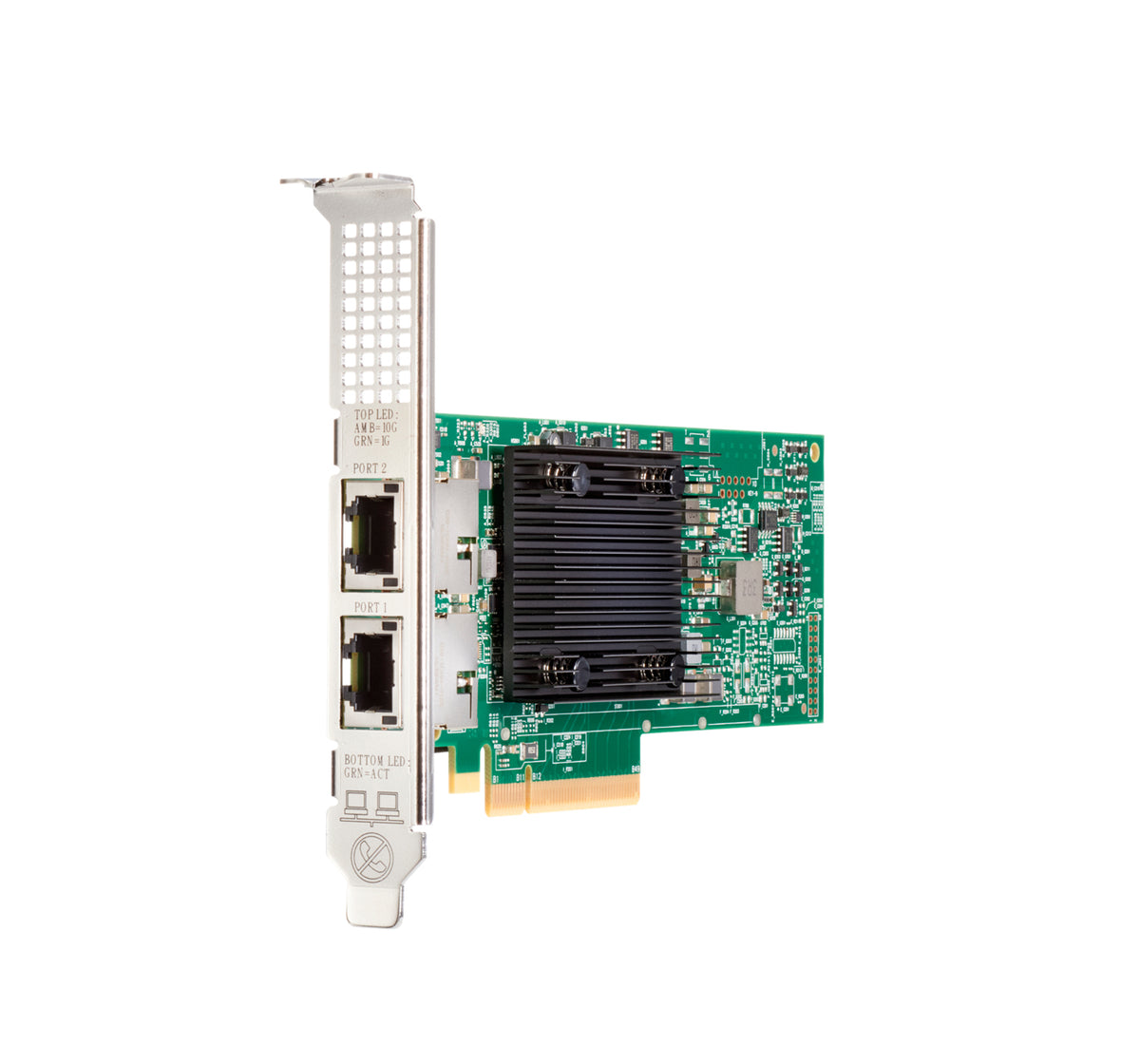 Broadcom BCM57416 - Adaptador de rede - PCIe 3.0 x8 - Gigabit Ethernet / 10Gb Ethernet x 2 - para ProLiant DL20 Gen10, DL325 Gen10, DL360 Gen10, DL380 Gen10, ML30 Gen10, XL220n Gen10