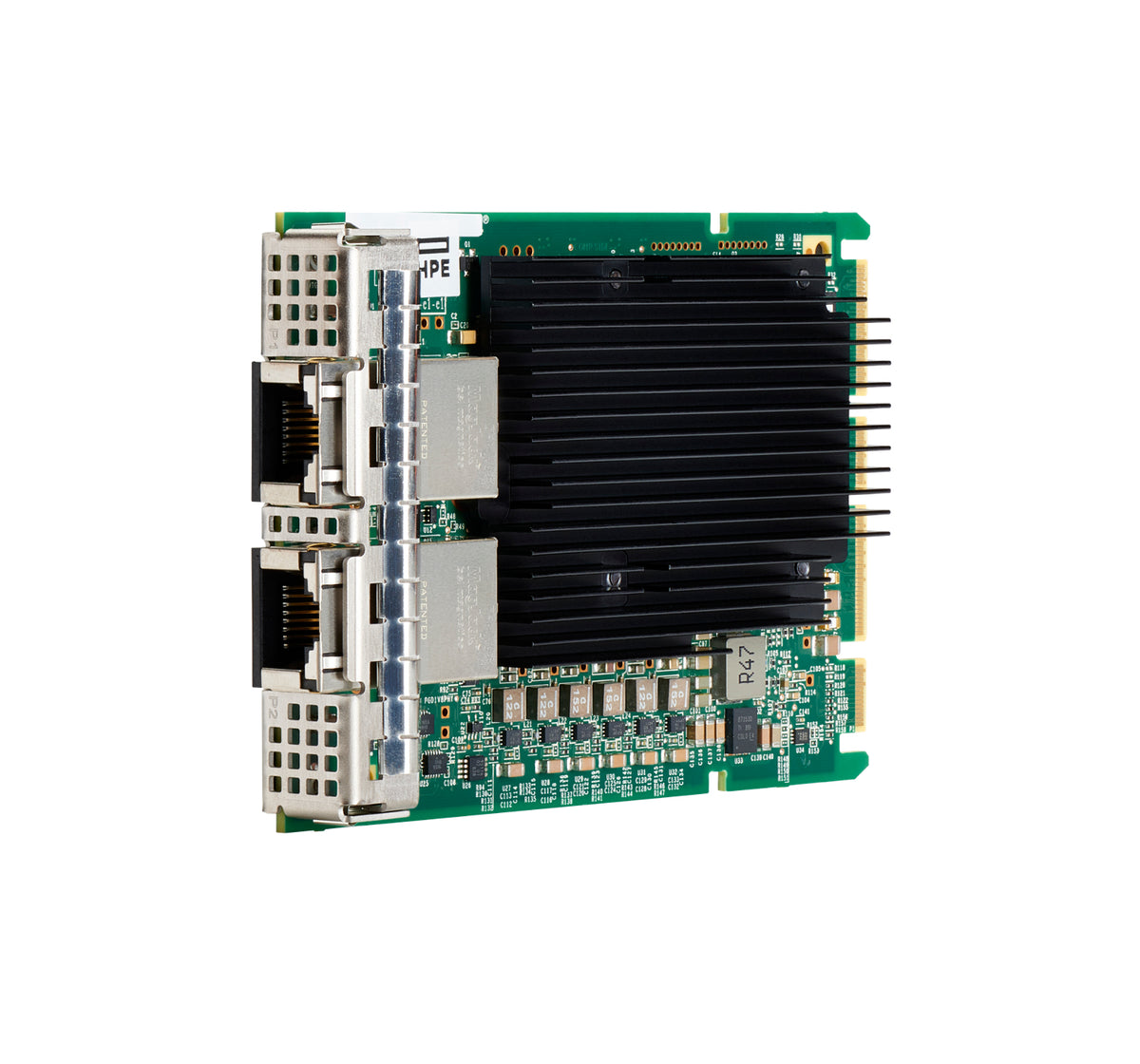 Broadcom BCM57416 - Adaptador de rede - OCP 3.0 - 1/2.5/5/10GBase-T x 2 - para ProLiant DL325 Gen10, DL345 Gen10, DL360 Gen10, DL365 Gen10, XL220n Gen10, XL290n Gen10