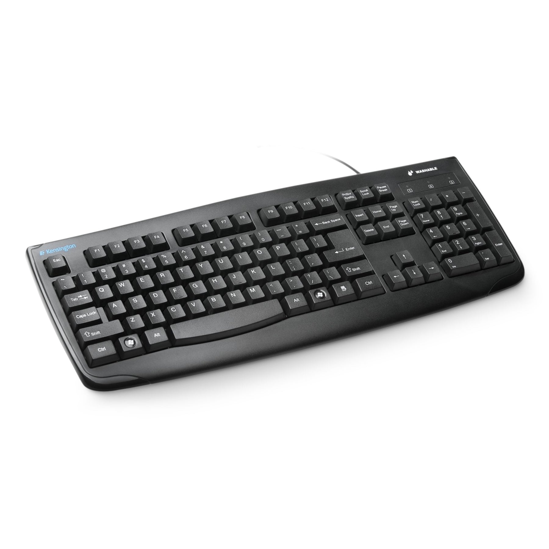 Kensington Pro Fit Washable - Keyboard - Washable - USB - French - Black