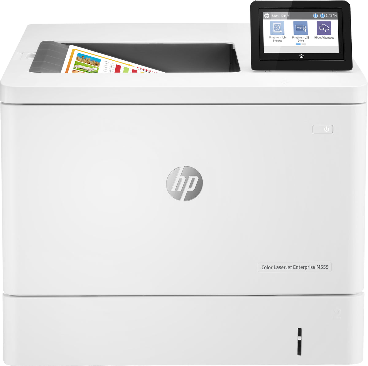 HP Color LaserJet Enterprise M555dn - Printer - color - Duplex - laser - A4/Legal - 1200 x 1200 dpi - up to 38 ppm up to 38 ppm (color) - capacity: 650 sheets - USB 2.0, Gigabit LAN, USB 2.0 host