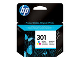 HP 301 - 3 ml - color (cyan, magenta, yellow) - original - ink cartridge - for Deskjet 1000, 1010, 1050 J410, 1050A J410, 1051A J410, 1055 J410, 1056 J410, 1510, 1512 (CH562EE#UUS)