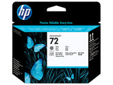 HP 72 - Gris, Negro fotográfico - Cabezal de impresora - para DesignJet HD Pro MFP, SD Pro MFP, T1100, T1120, T1200, T1300, T2300, T770, T790, T795