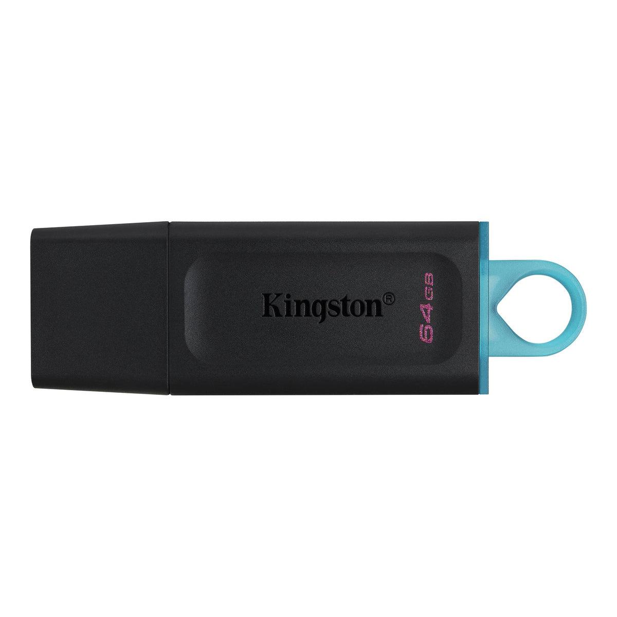 Kingston DataTraveler Exodia - USB Flash Drive - 64 GB - USB 3.2 Gen 1 - Black with Teal Green