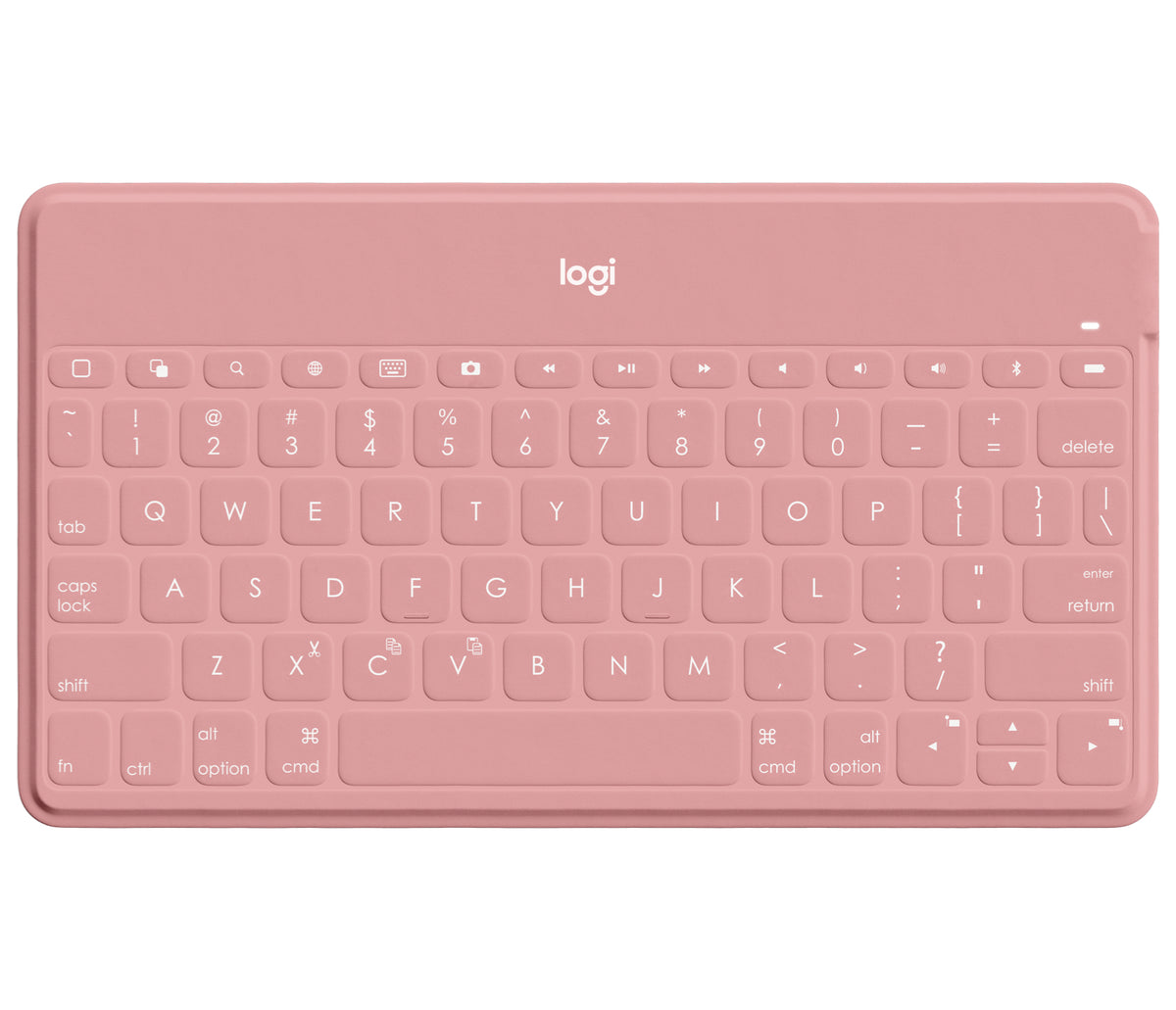 Logitech Keys-To-Go - Keyboard - Bluetooth - AZERTY - French - blush pink - for Apple iPad/iPhone/TV