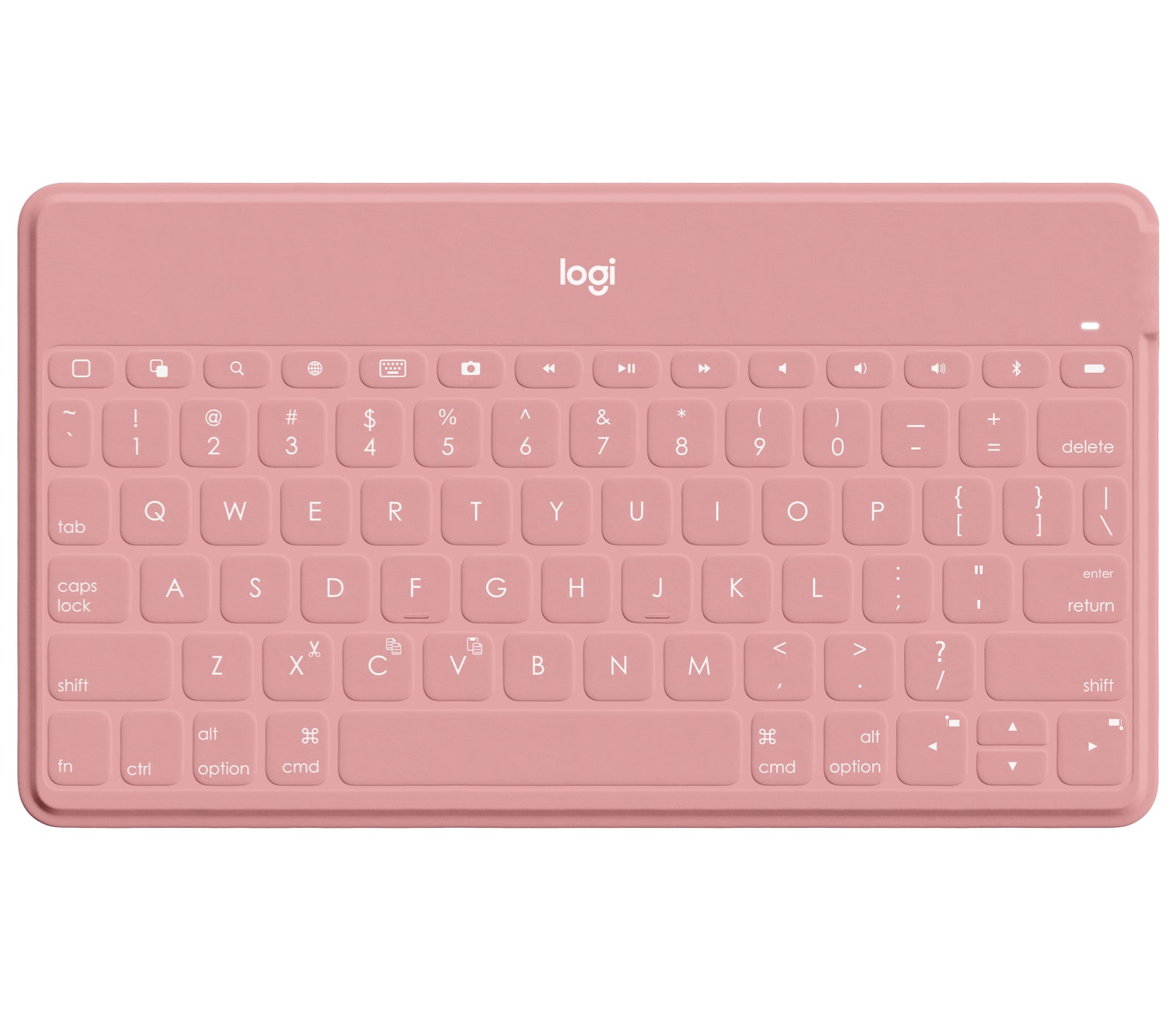 Logitech Keys-To-Go - Teclado - Bluetooth - AZERTY - Francés - rosa rubor - para Apple iPad/iPhone/TV