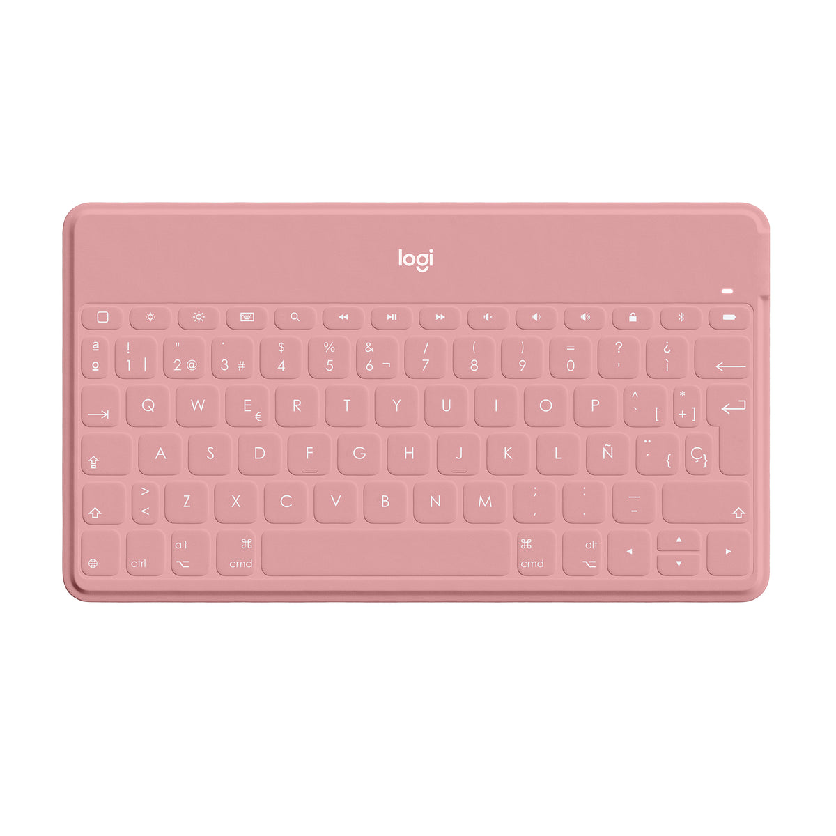 Logitech Keys-To-Go - Keyboard - Bluetooth - QWERTY - Spanish - blush pink - for Apple iPad/iPhone/TV