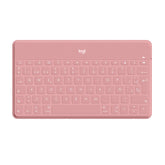 Logitech Keys-To-Go - Teclado - Bluetooth - QWERTY - Espanhol - rosa blush - para Apple iPad/iPhone/TV