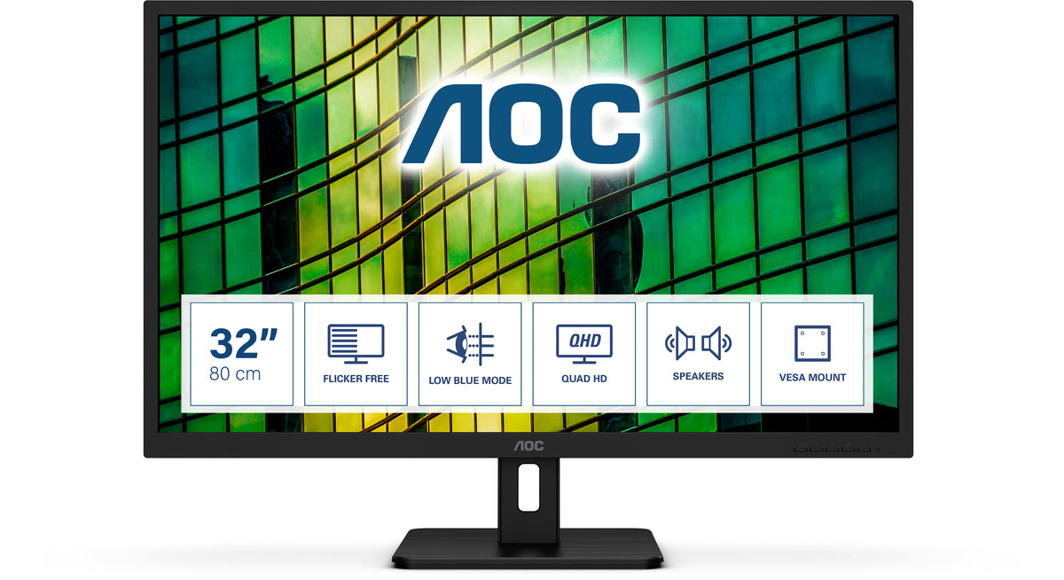 MONITOR AOC IPS 32 (31.5) 16:9 QHD HDMI DP ALTAVOCES Q32E2N