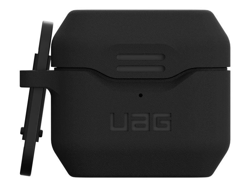 UAG Rugged Case for Airpods (3rd Gen, 2021) - Std. Issue Silicone_001 Black - Bolsa for wireless earbuds - antimicrobiano - silicone - preto - para Apple AirPods (3ª geração)