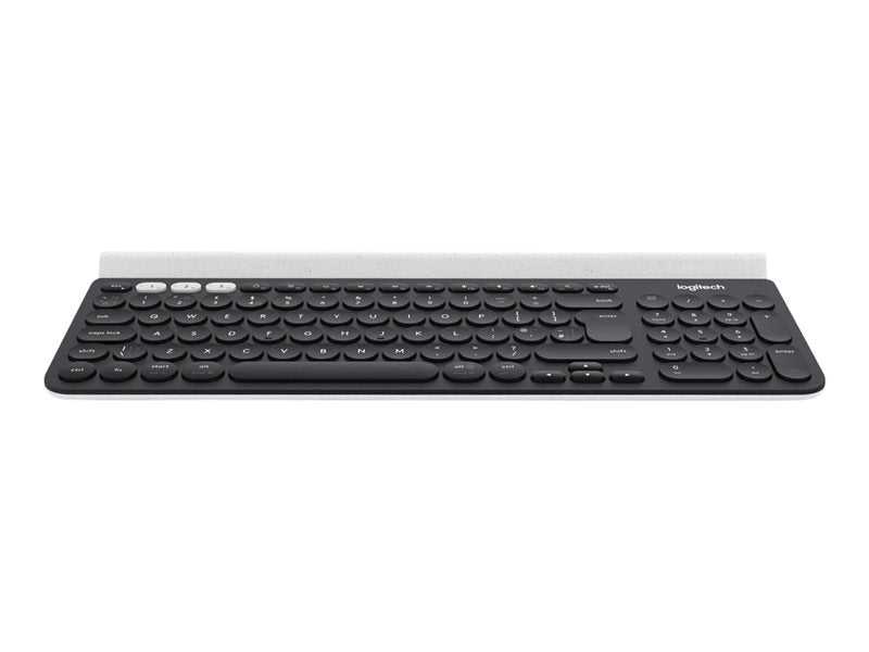 Logitech K780 Multi-Device - Teclado - Bluetooth, 2.4GHz - Reino Unido - Blanco