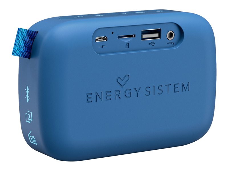 Energy Fabric Box 1+ Pocket - Altavoz - para uso portátil - inalámbrico - Bluetooth - 3 Watt - blueberry