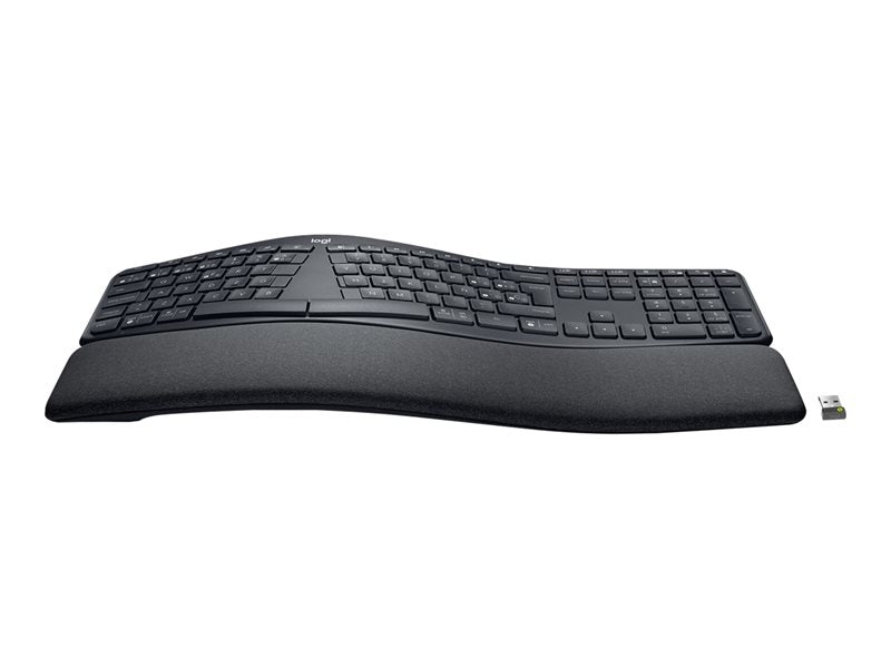 Logitech ERGO K860 Split Keyboard for Business - Keyboard - Wireless - Bluetooth LE - QWERTY - Spanish - Europe - Graphite