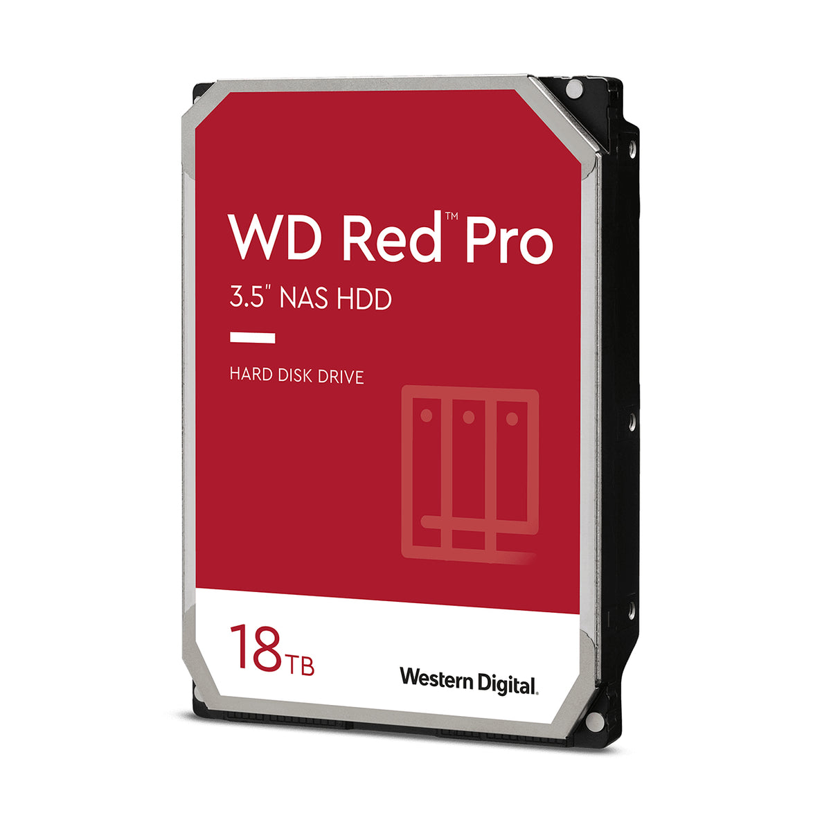 WD Red Pro WD181KFGX - Hard drive - 18 TB - internal - 3.5" - SATA 6Gb/s - 7200 rpm - buffer: 512 MB