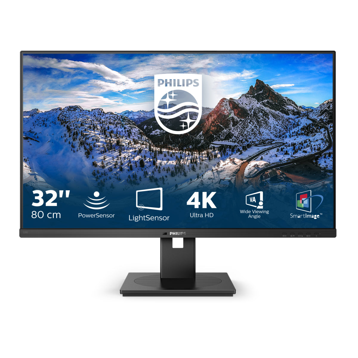 Philips B Line 328B1 - LED Display - 32" (31.5" viewable) - 3840 x 2160 4K @ 60 Hz - VA - 350 cd/m² - 3000:1 - 4ms - 2xHDMI, DisplayPort - speakers - black texture