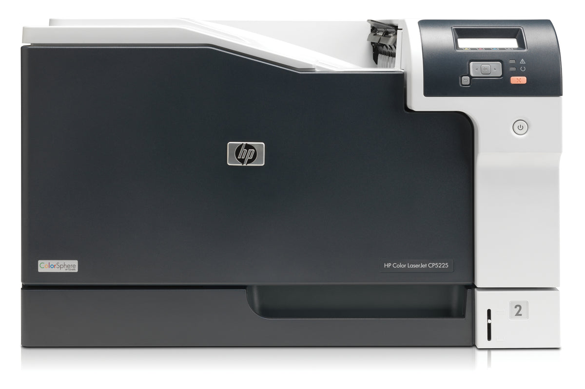 HP Color LaserJet Professional CP5225n - Printer - color - laser - A3 - 600 dpi - up to 20 ppm (mono) / up to 20 ppm (color) - capacity: 350 sheets - USB, LAN