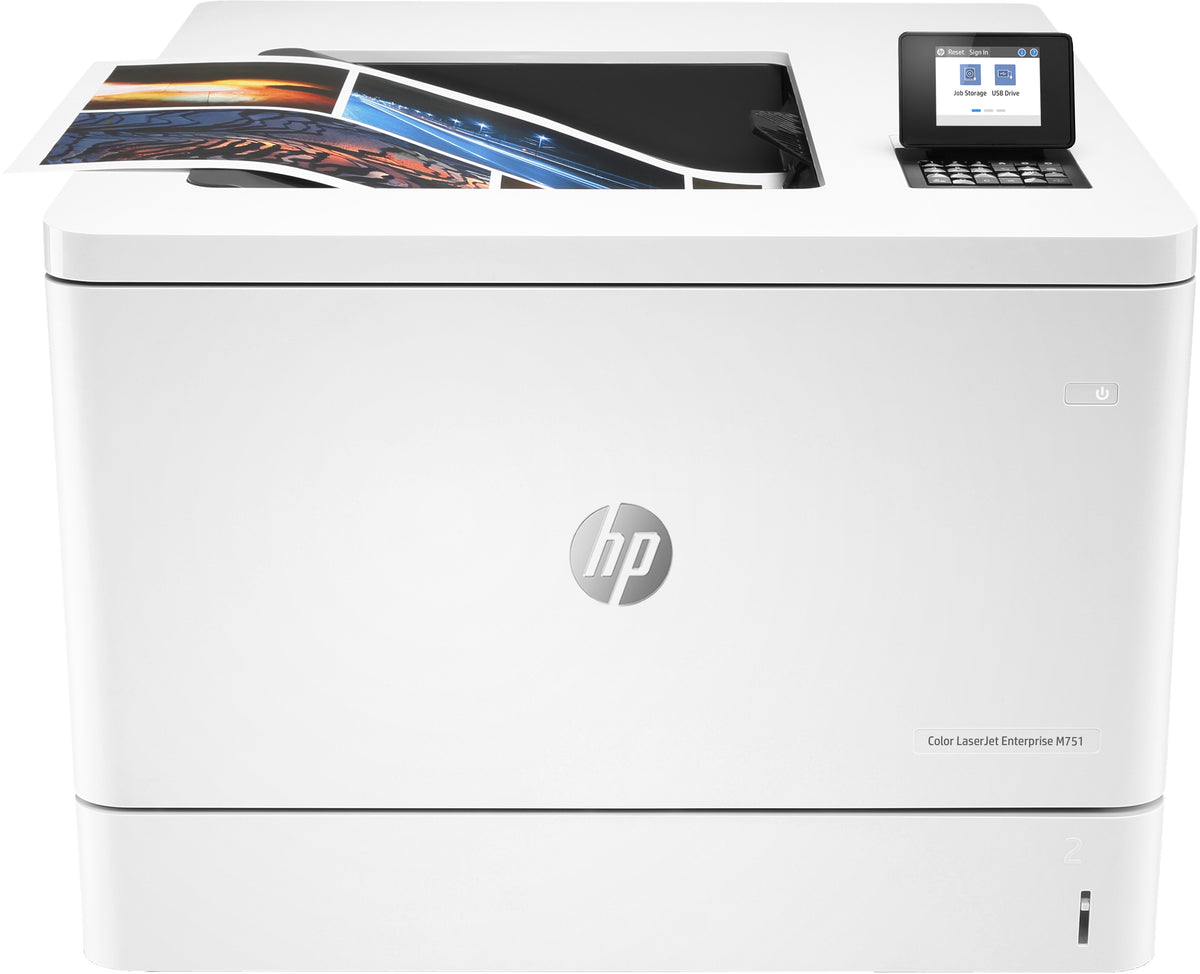 HP Color LaserJet Enterprise M751dn - Printer - color - Duplex - laser - A3/Ledger - 600 x 600 dpi - up to 41 ppm (mono) / up to 41 ppm (color) - capacity: 650 sheets - USB 2.0, Gigabit LAN, host USB (internal), USB 2.0 host