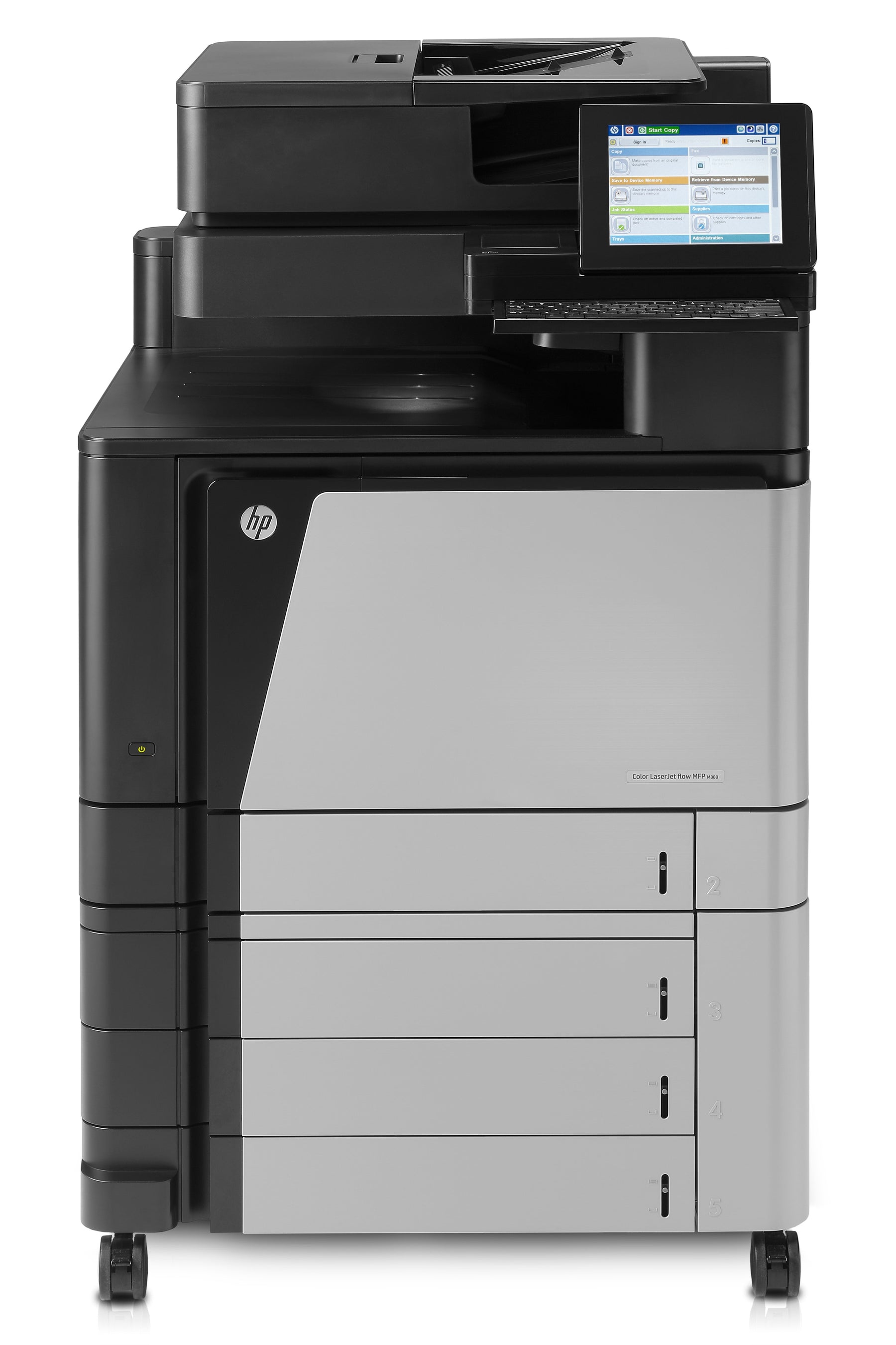 HP LaserJet Enterprise Flow MFP M880z - Impresora multifunción - Color - Láser - A3 (297 x 420 mm), Ledger (279 x 432 mm) (original) - A3/Ledger (soportes) - hasta 46 ppm (copia) - hasta 46 ppm (impresión) - 2100 hojas - 33,6 Kbps - USB 2.0, Gigabit LA